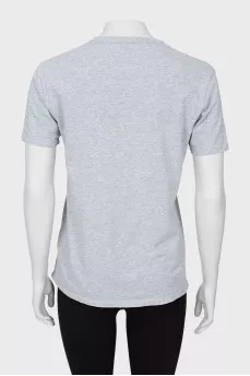 Gray straight fit T-shirt