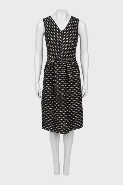 Woven sequin dress