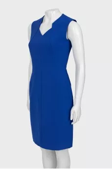 Blue fitted dress