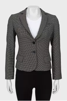 Printed fitted jacket