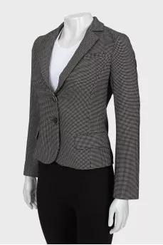 Printed fitted jacket