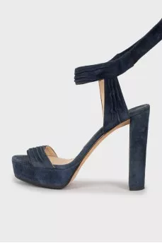 Suede strappy sandals