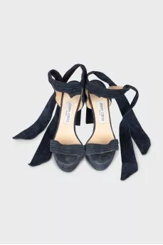 Suede strappy sandals