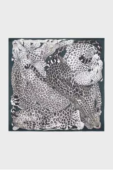 Платок Lazy Leopardesses с бирокой