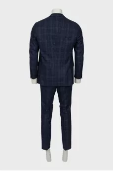 Men's checkered suit
