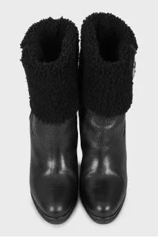 Insulated wedge boots