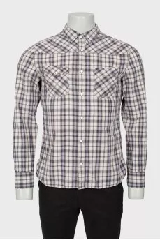 Men's checkered shirt