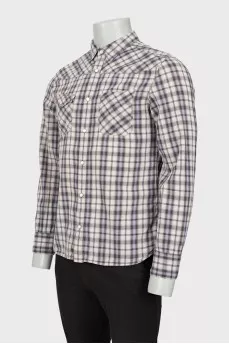 Men's checkered shirt