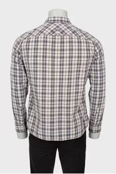 Men's checkered shirt