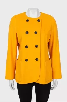 Double-breasted wool jacket