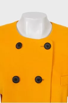 Double-breasted wool jacket