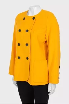 Double-breasted wool jacket