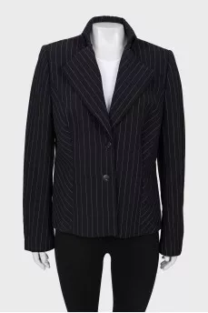 Black jacket with square lapels