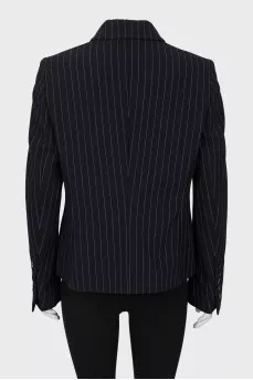 Black jacket with square lapels