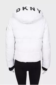 Black and white quilted jacket