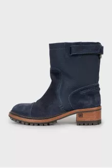 Combined blue boots