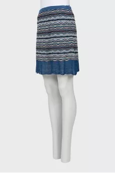 Straight skirt with pattern
