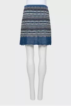 Straight skirt with pattern