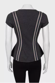 Slim fit T-shirt with cuffs