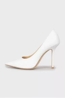 White shoes with glitter