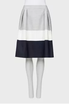 Three-color loose-fitting skirt