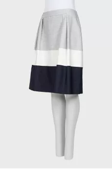 Three-color loose-fitting skirt