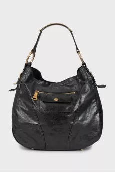 Сумка Vitello Shine Zippy Detail Hobo Bag Baltico