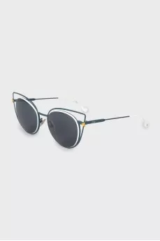 Two tone cat eye sunglasses