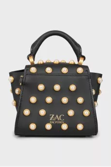 Mini bag decorated with pearls