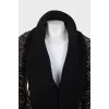 Slim fit cardigan with 3/4 sleeves