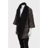 Slim fit cardigan with 3/4 sleeves