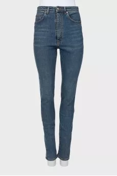 Blue skinny jeans