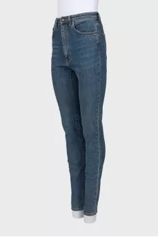 Blue skinny jeans