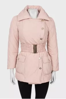 Slim fit quilted down jacket