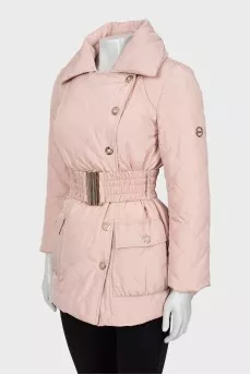 Slim fit quilted down jacket