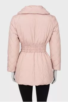 Slim fit quilted down jacket