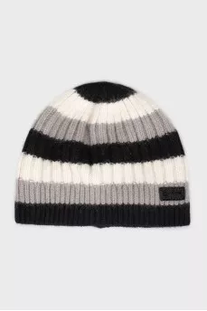 Striped wool hat