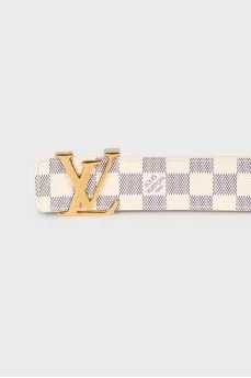 Initiales leather belt