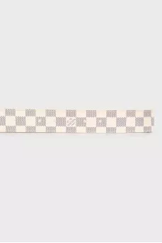Initiales leather belt
