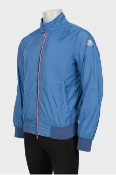 Men's blue windbreaker
