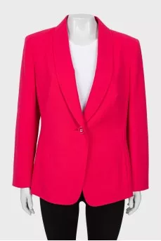 Hot pink button down jacket