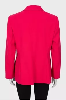 Hot pink button down jacket