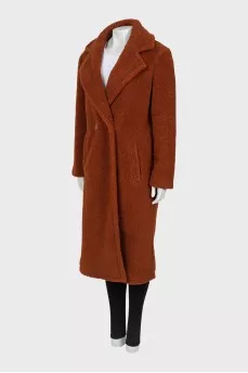 Brown fur coat