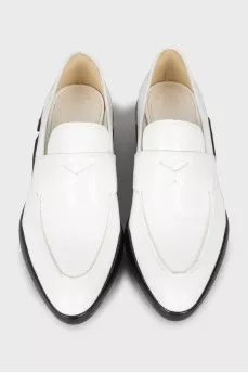 Leather loafers with chunky soles