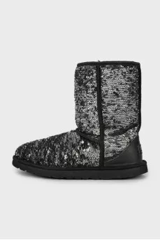 UGG boots with silver sequins