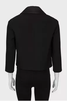Black cropped jacket