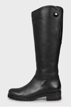Insulated leather boots