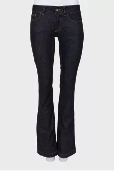 Low waist flared jeans