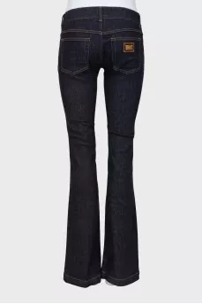 Low waist flared jeans