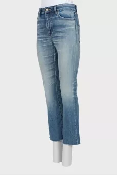 Blue straight fit jeans